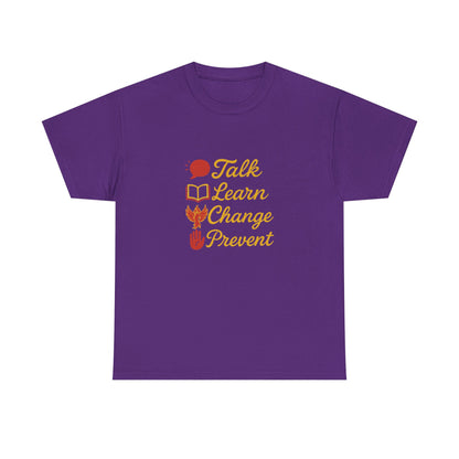 Gambling Addiction recovery Tee  - Talk Learn Change Prevent,