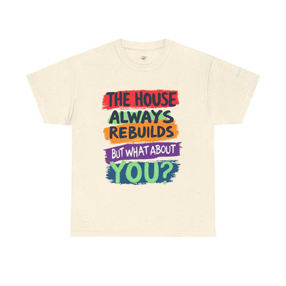Event-Only Bundle: “The House Always Rebuilds — But What About You?” Tee + Confessions of a Slot Machine