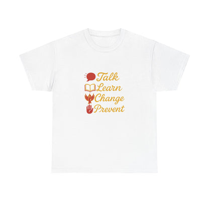 Gambling Addiction recovery Tee  - Talk Learn Change Prevent,