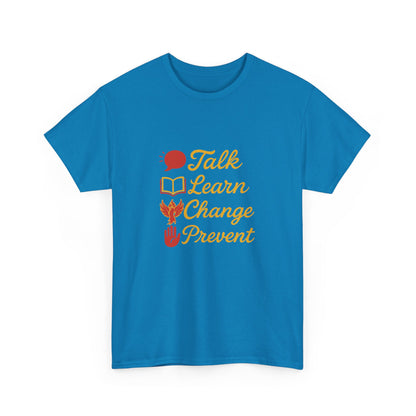 Gambling Addiction recovery Tee  - Talk Learn Change Prevent,