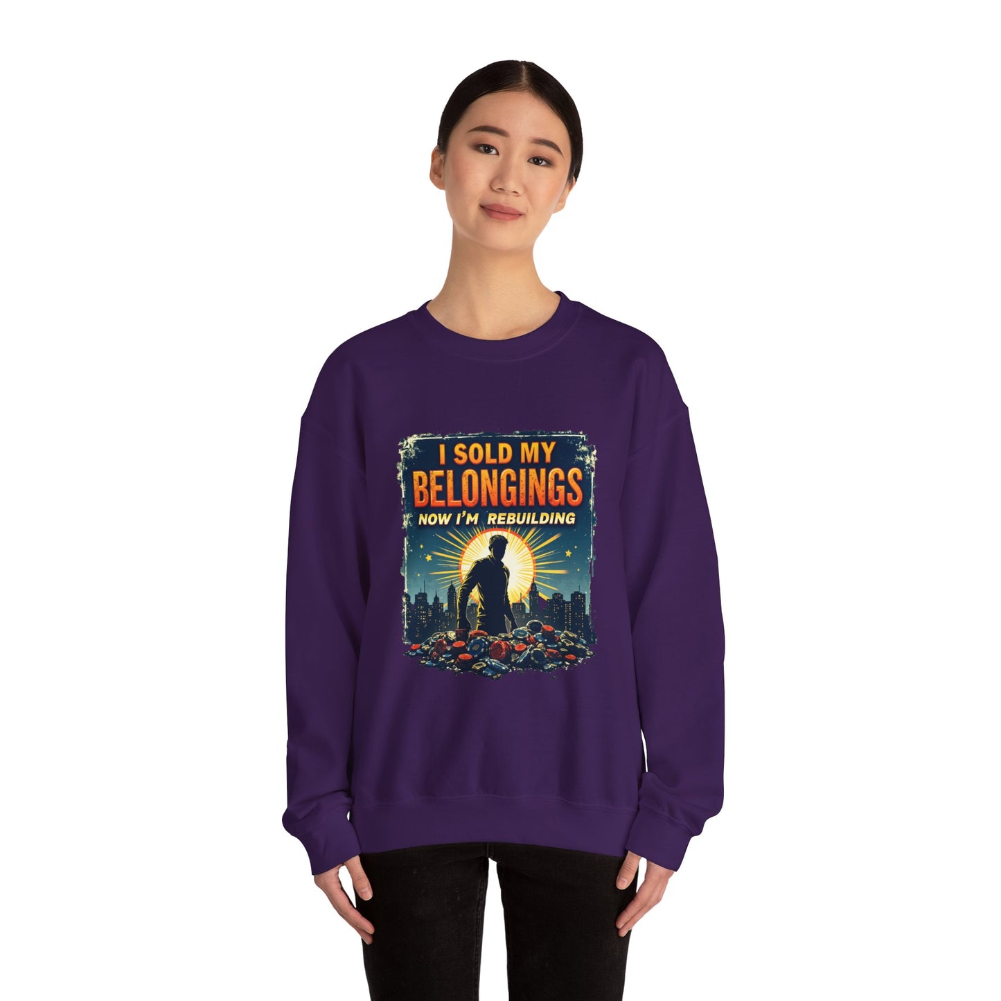 Rebuilding Vibes Crewneck – Gambling Recovery