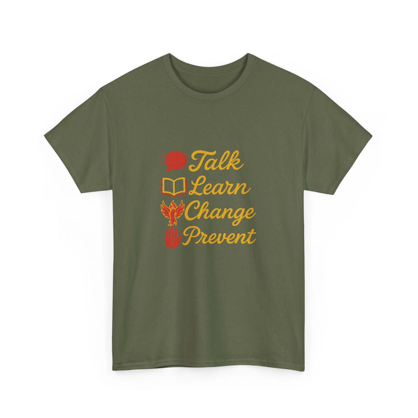 Gambling Addiction recovery Tee  - Talk Learn Change Prevent,