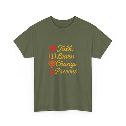 Gambling Addiction recovery Tee  - Talk Learn Change Prevent,