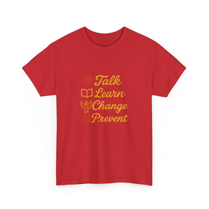 Gambling Addiction recovery Tee  - Talk Learn Change Prevent,