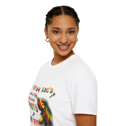 Roots Run Deep Rasta Graphic T-Shirt — "I Stay Loud and My Roots Run Deep"