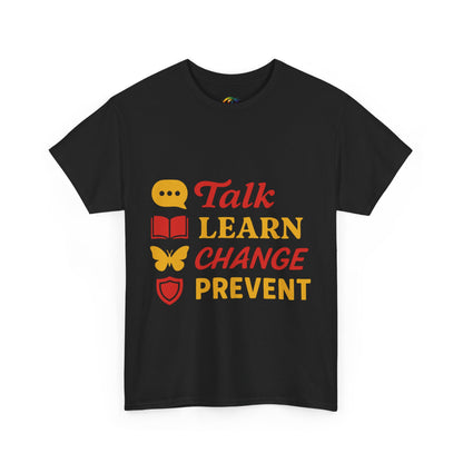 Talk, Learn, Change Prevent Tee - Unisex Heavy Cotton Tee, Educational [...]