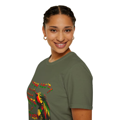 Roots Run Deep Rasta Graphic T-Shirt — "I Stay Loud and My Roots Run Deep"