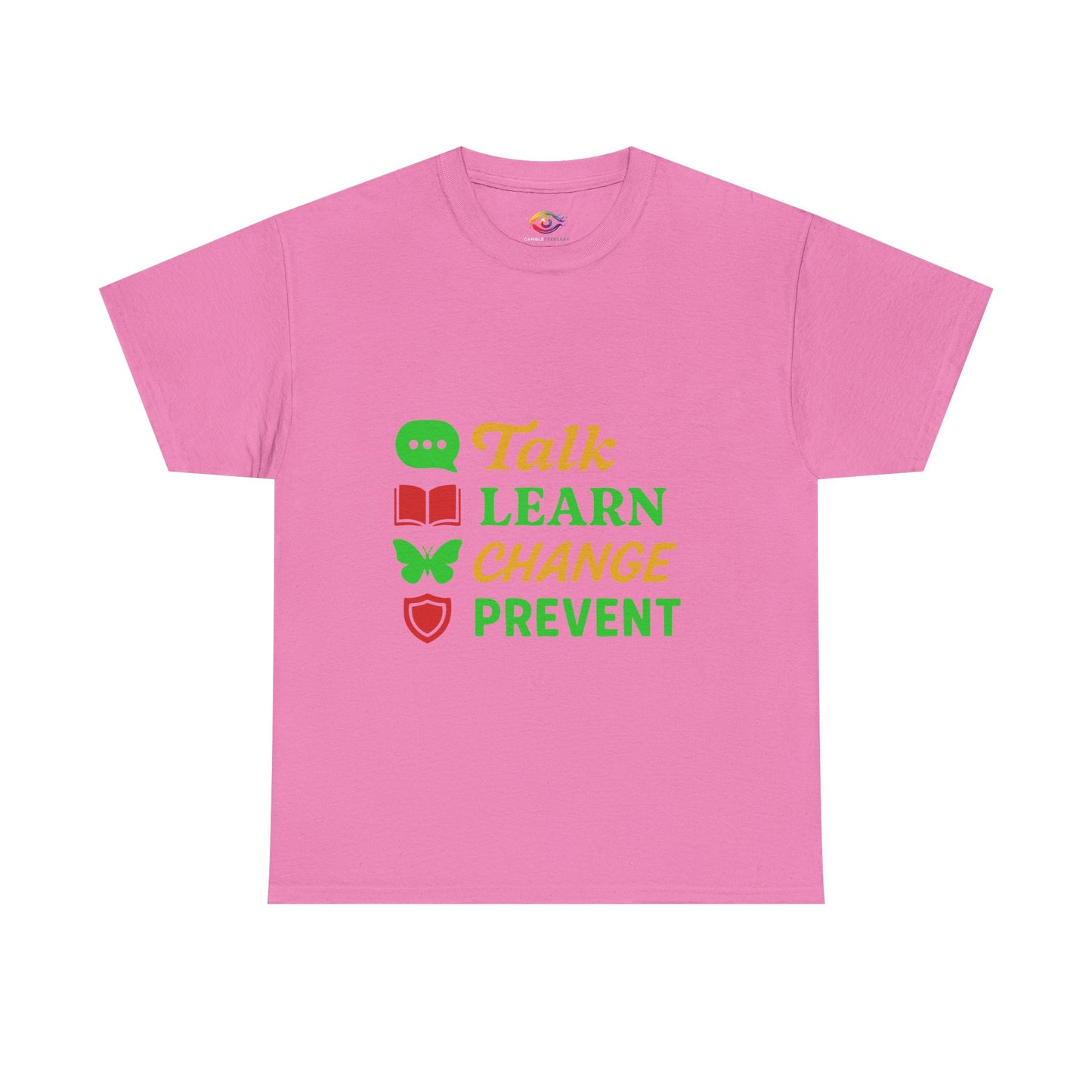 Mental Health Awareness Tee, Talk Learn Change Prevent Shirt, Unisex
