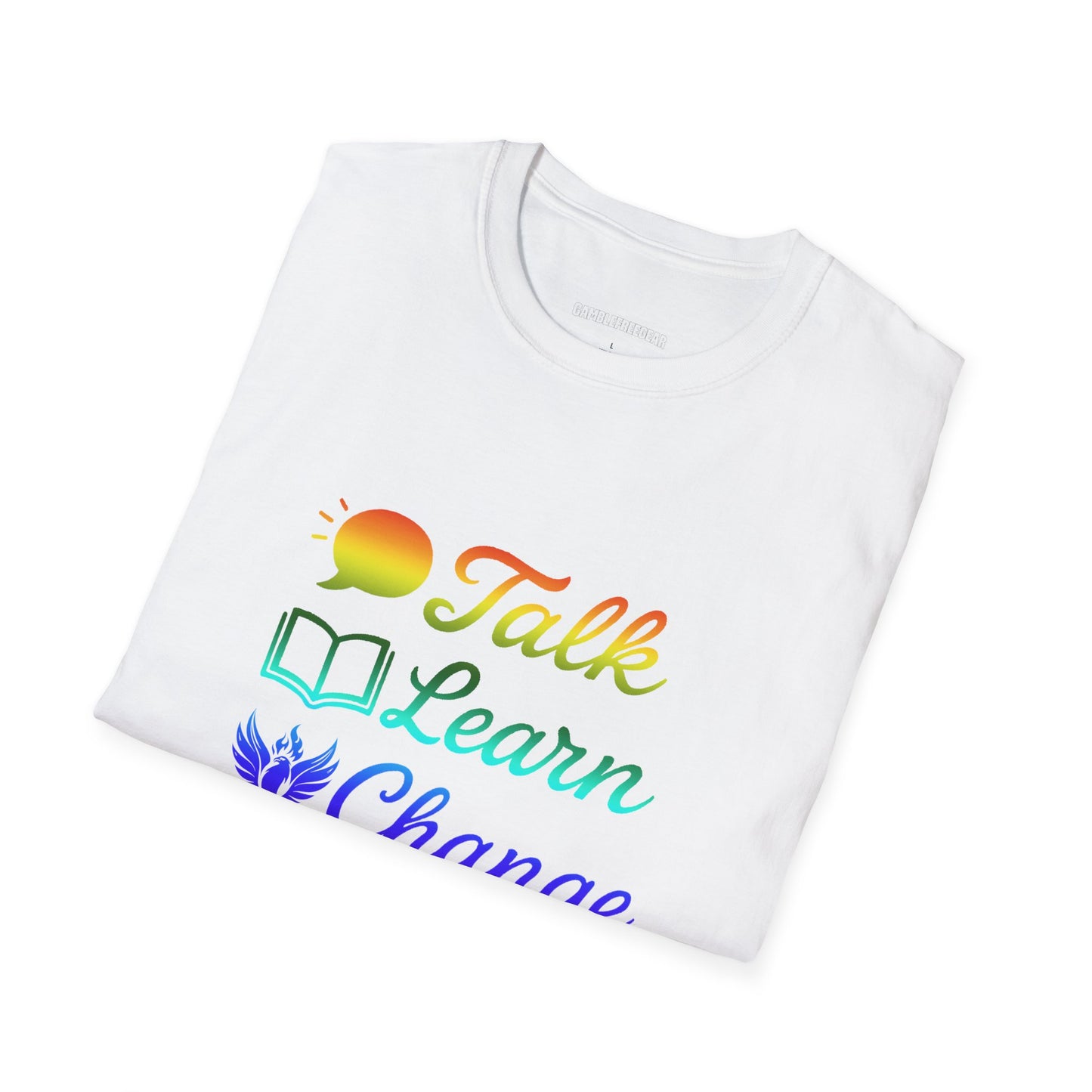 Talk Learn Change Prevent T-Shirt — Recovery Awareness Tee