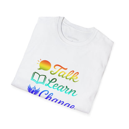 Talk Learn Change Prevent T-Shirt — Recovery Awareness Tee