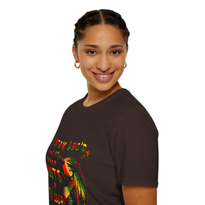 Roots Run Deep Rasta Graphic T-Shirt — "I Stay Loud and My Roots Run Deep"