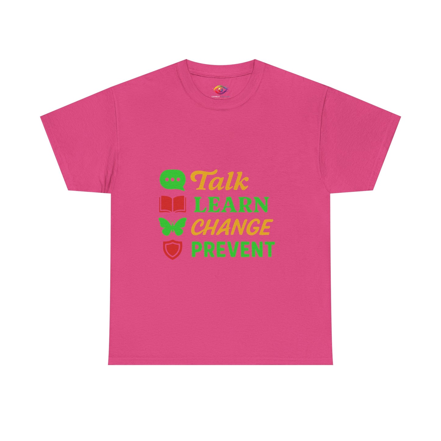 Mental Health Awareness Tee, Talk Learn Change Prevent Shirt, Unisex
