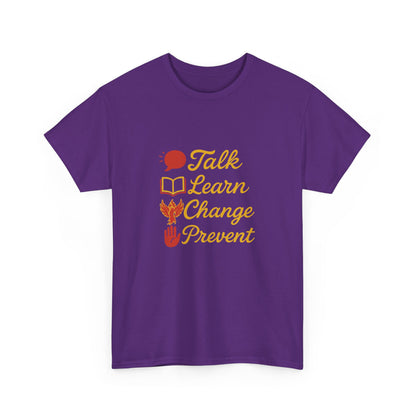 Gambling Addiction recovery Tee  - Talk Learn Change Prevent,