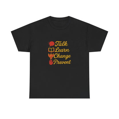 Gambling Addiction recovery Tee  - Talk Learn Change Prevent,