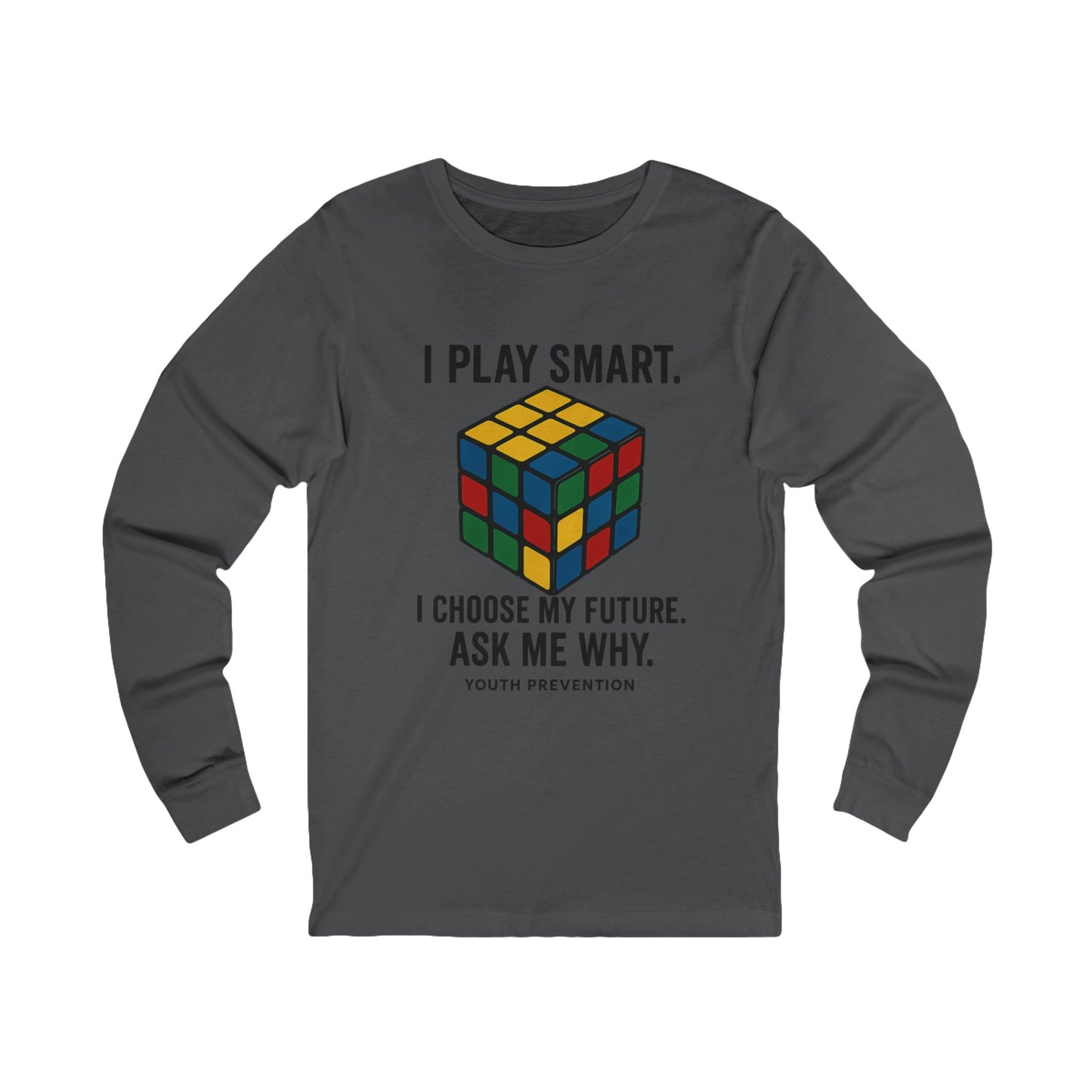 Smart Choices Long Sleeve Tee – Youth Prevention Rubik’s Cube Shirt