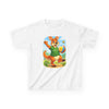 Kangaroo Playing Ball Kids Tee | Cute Animal Illustration
