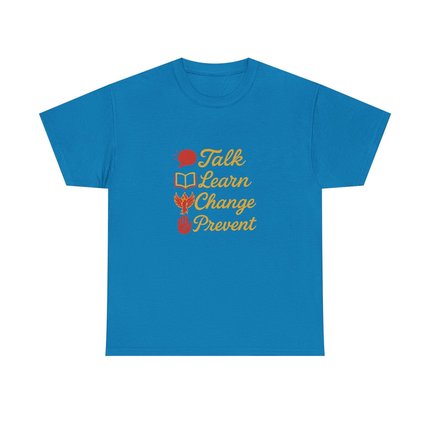 Gambling Addiction recovery Tee  - Talk Learn Change Prevent,