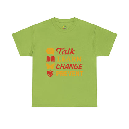 Talk, Learn, Change Prevent Tee - Unisex Heavy Cotton Tee, Educational [...]