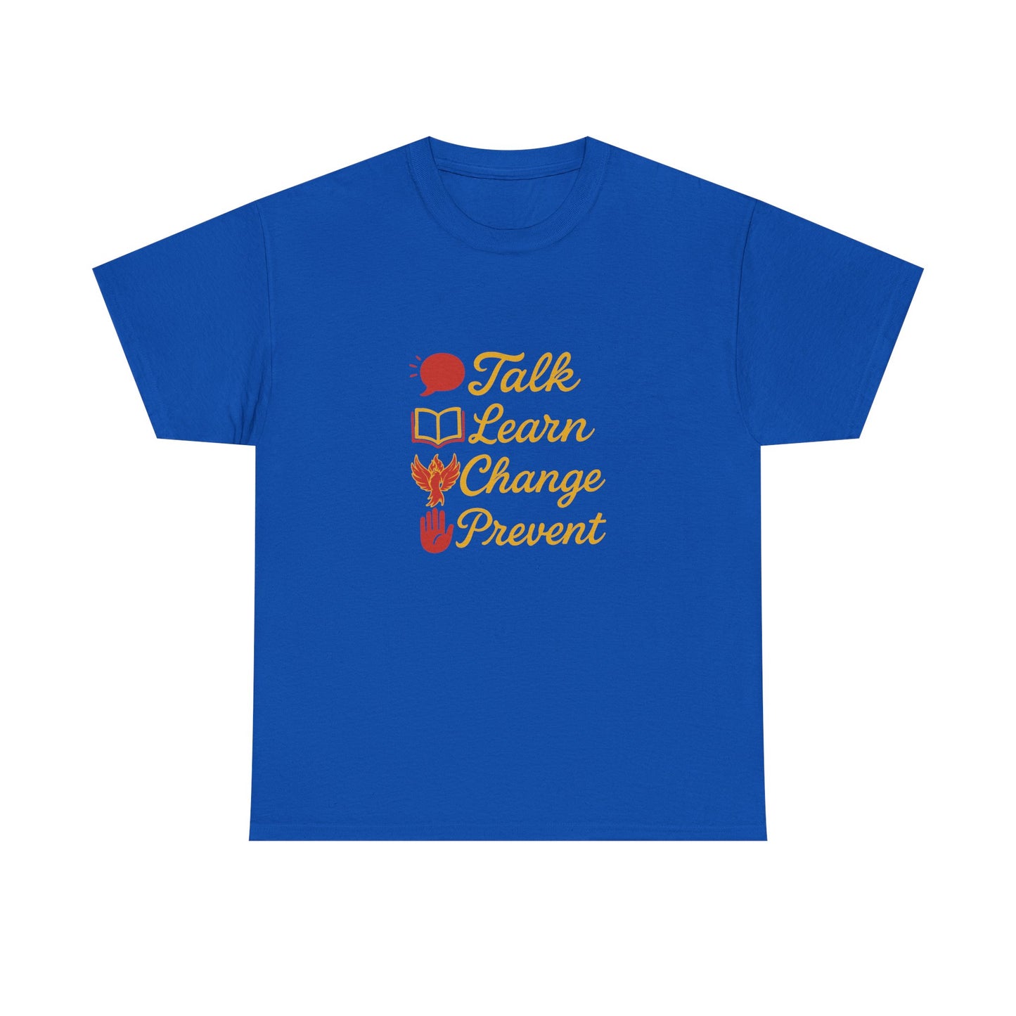 Gambling Addiction recovery Tee  - Talk Learn Change Prevent,