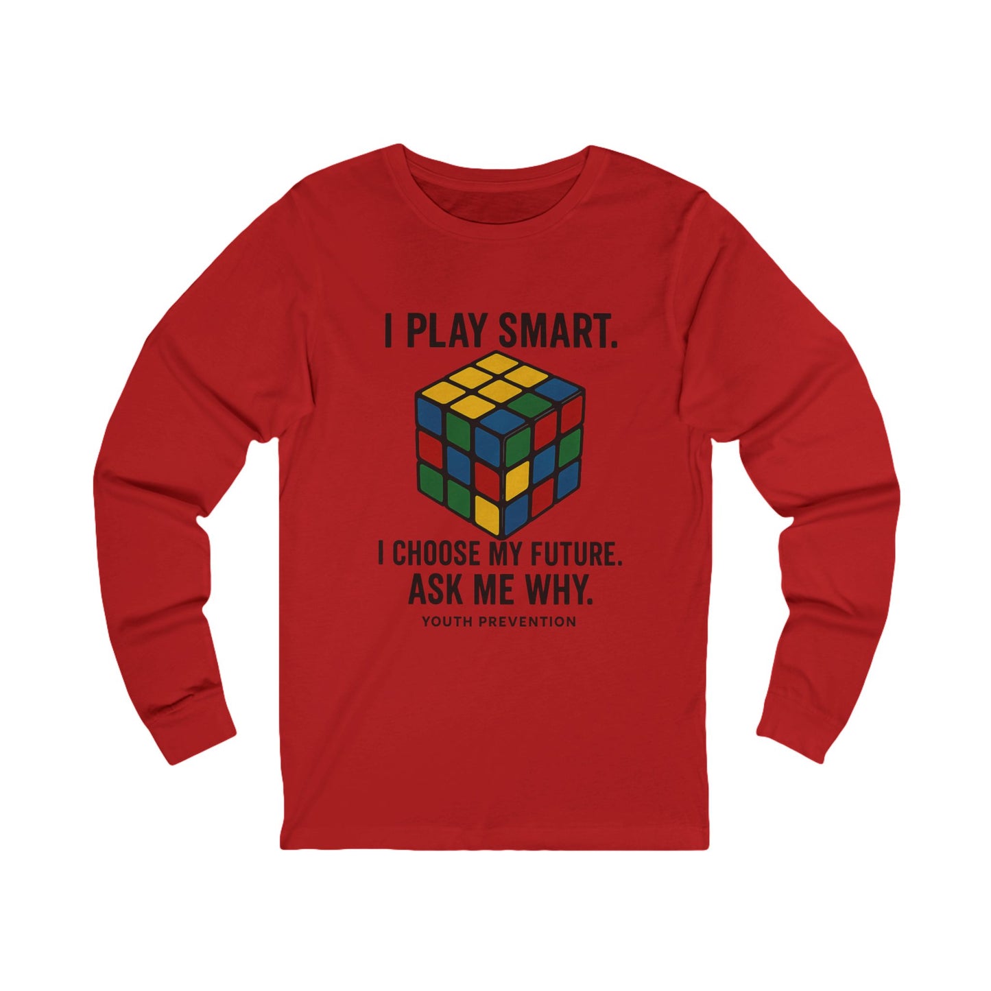 Smart Choices Long Sleeve Tee – Youth Prevention Rubik’s Cube Shirt