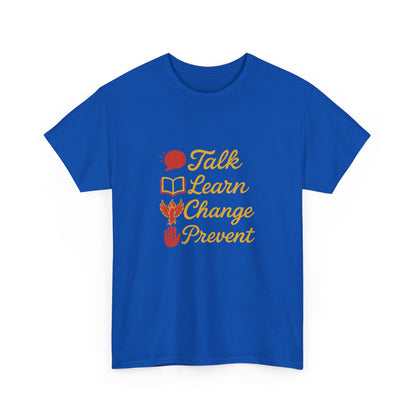 Gambling Addiction recovery Tee  - Talk Learn Change Prevent,