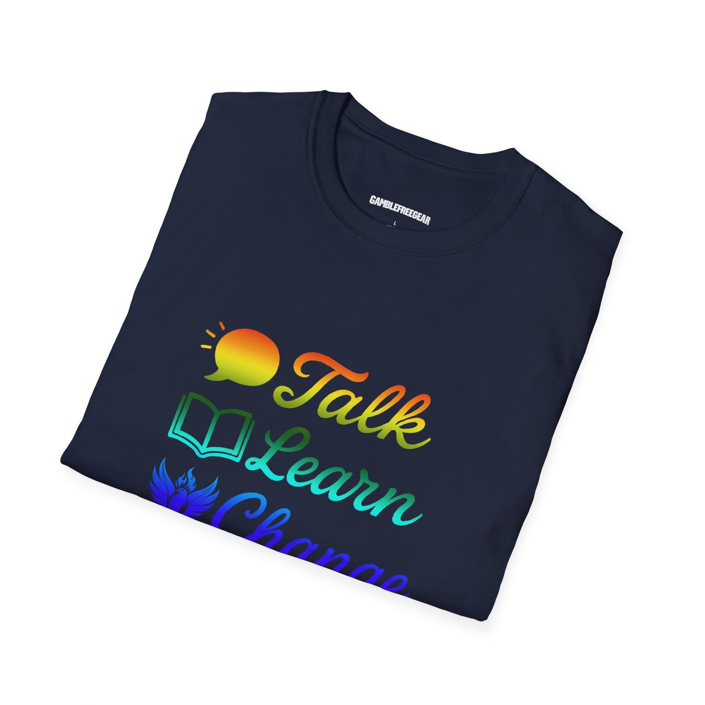 Talk Learn Change Prevent T-Shirt — Recovery Awareness Tee