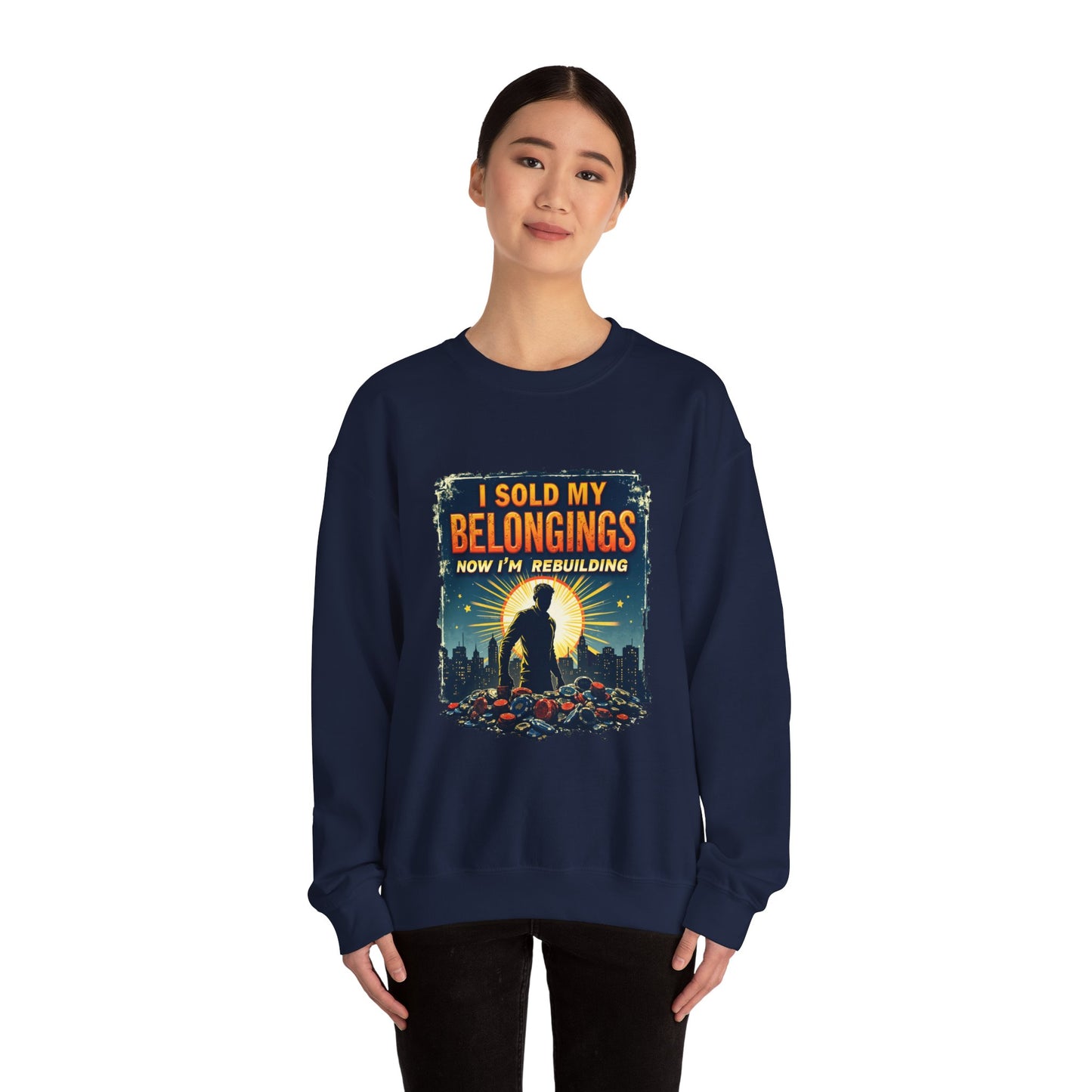 Rebuilding Vibes Crewneck – Gambling Recovery