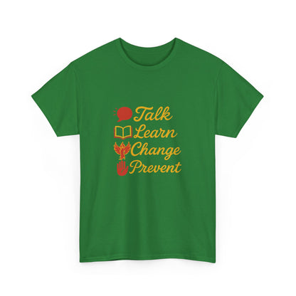 Gambling Addiction recovery Tee  - Talk Learn Change Prevent,