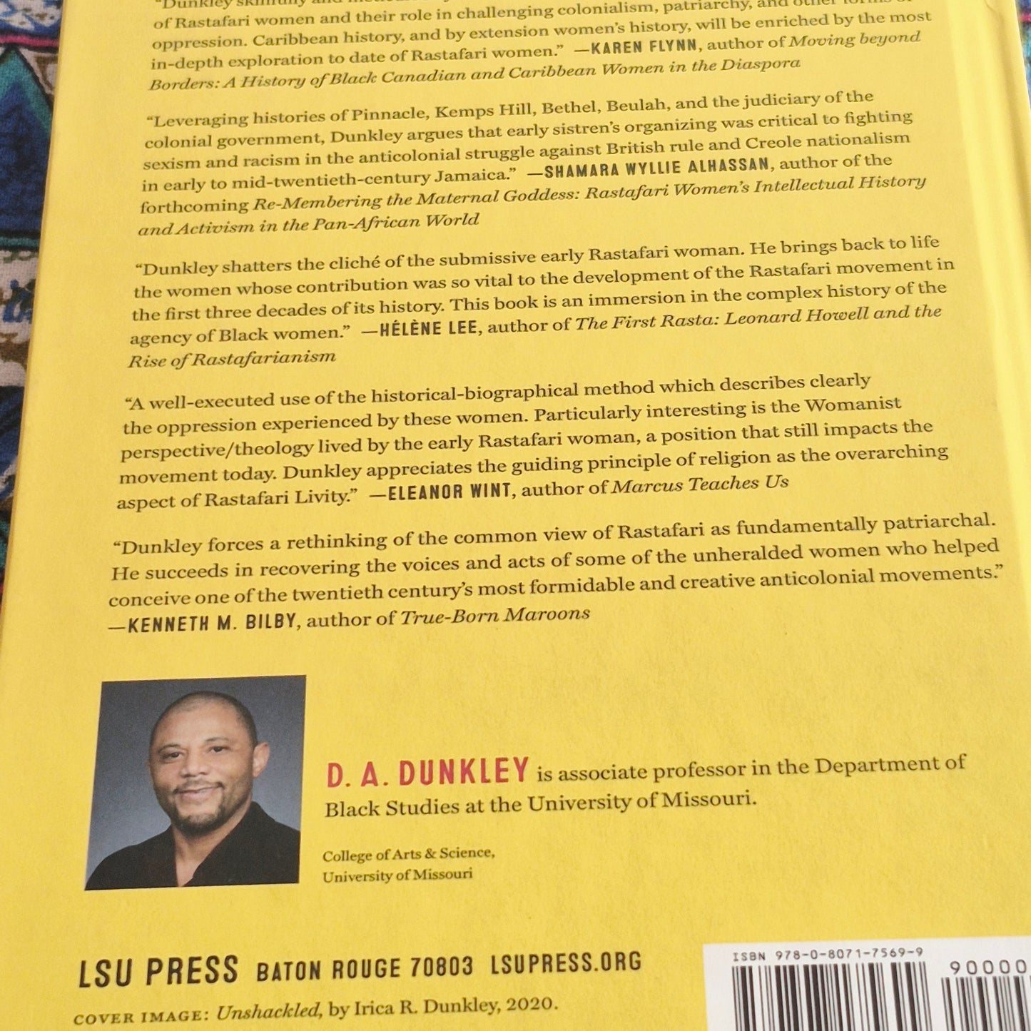 Women and Resistance in the Early Rastafari Movement Hardcover  by Daive Dunkley (Author)