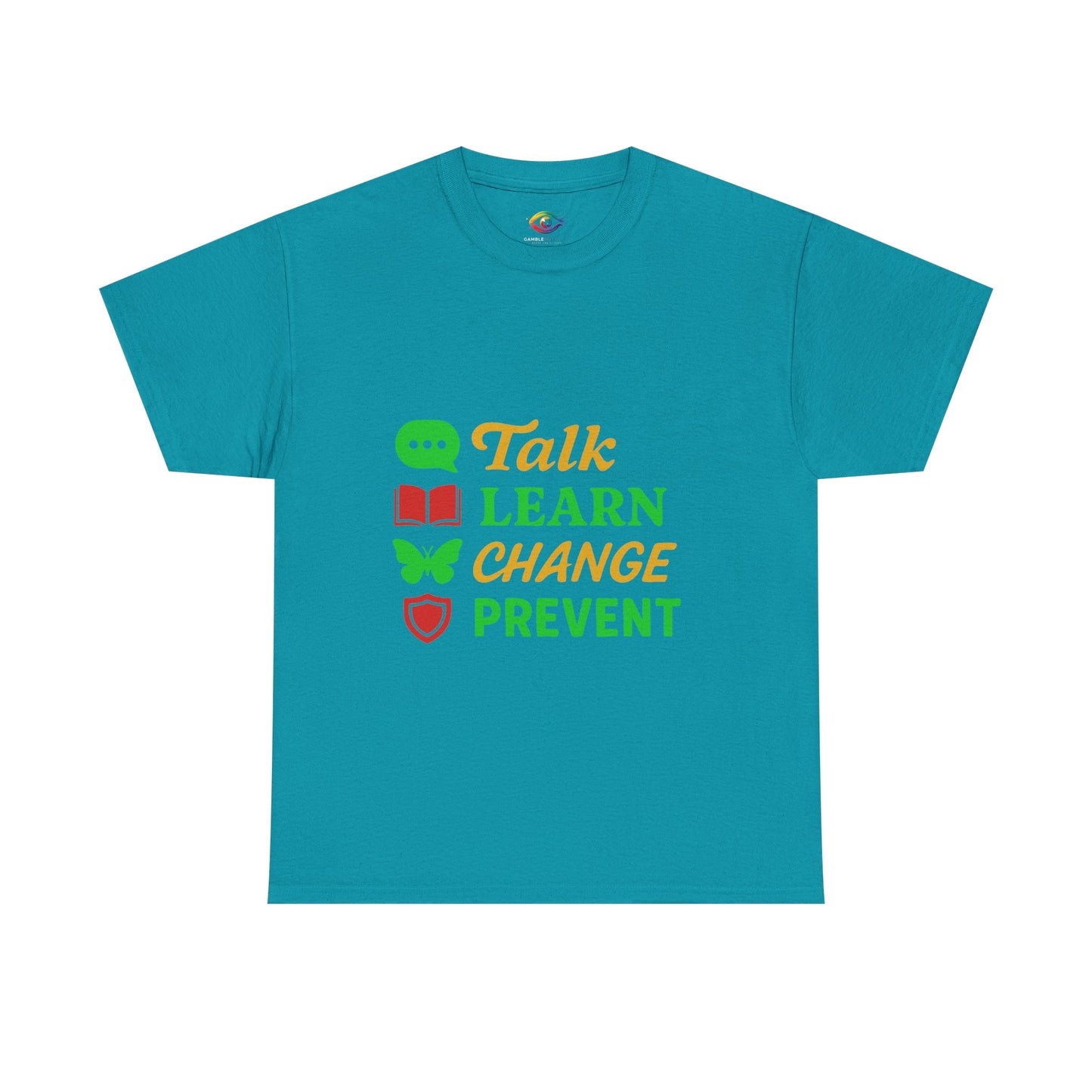 Mental Health Awareness Tee, Talk Learn Change Prevent Shirt, Unisex