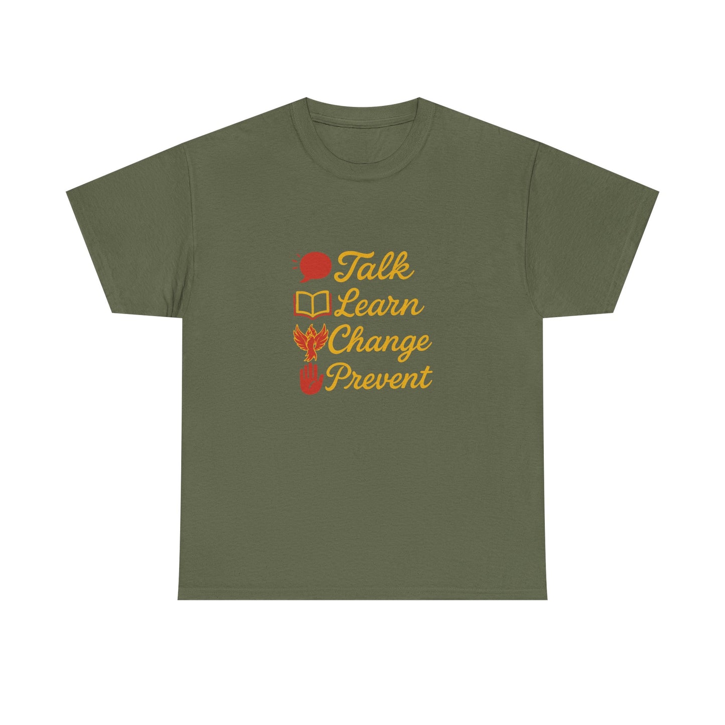 Gambling Addiction recovery Tee  - Talk Learn Change Prevent,