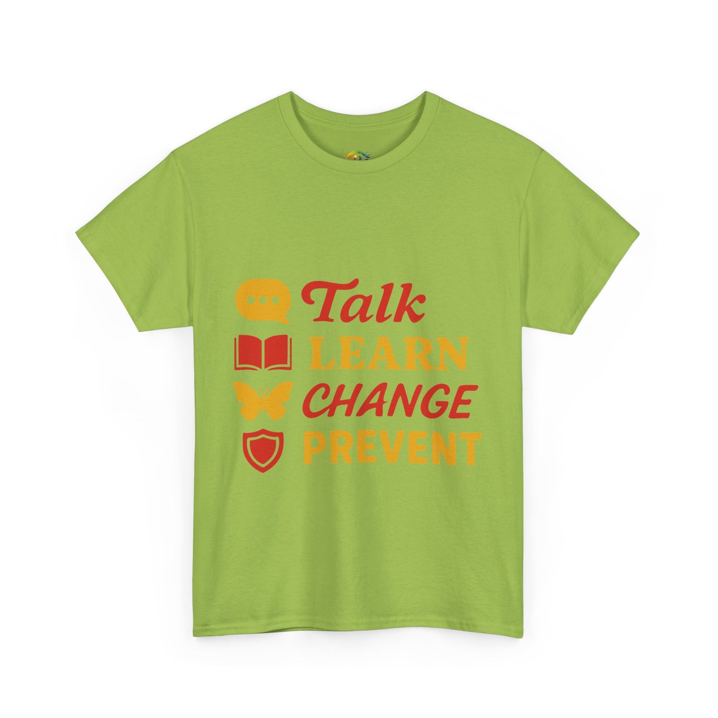 Talk, Learn, Change Prevent Tee - Unisex Heavy Cotton Tee, Educational [...]