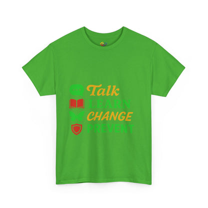 Mental Health Awareness Tee, Talk Learn Change Prevent Shirt, Unisex