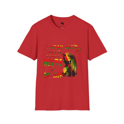 Roots Run Deep Rasta Graphic T-Shirt — "I Stay Loud and My Roots Run Deep"