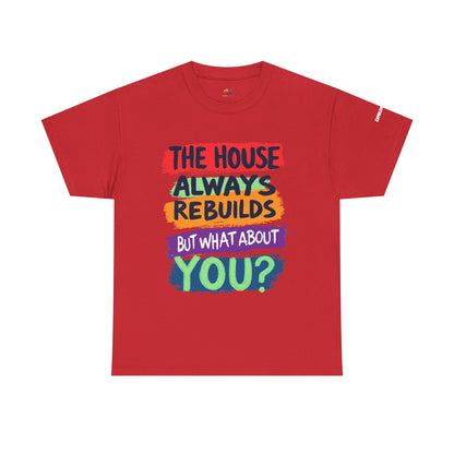 Event-Only Bundle: “The House Always Rebuilds — But What About You?” Tee + Confessions of a Slot Machine