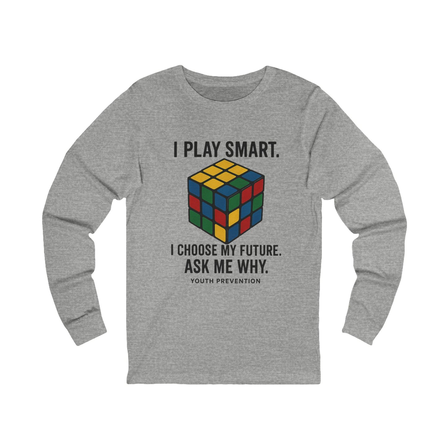 Smart Choices Long Sleeve Tee – Youth Prevention Rubik’s Cube Shirt