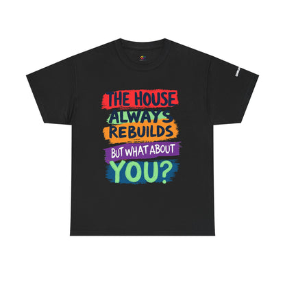 Event-Only Bundle: “The House Always Rebuilds — But What About You?” Tee + Confessions of a Slot Machine
