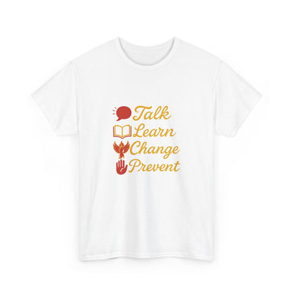 Gambling Addiction recovery Tee  - Talk Learn Change Prevent,