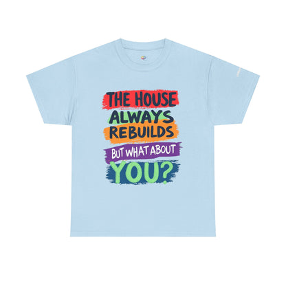 Event-Only Bundle: “The House Always Rebuilds — But What About You?” Tee + Confessions of a Slot Machine