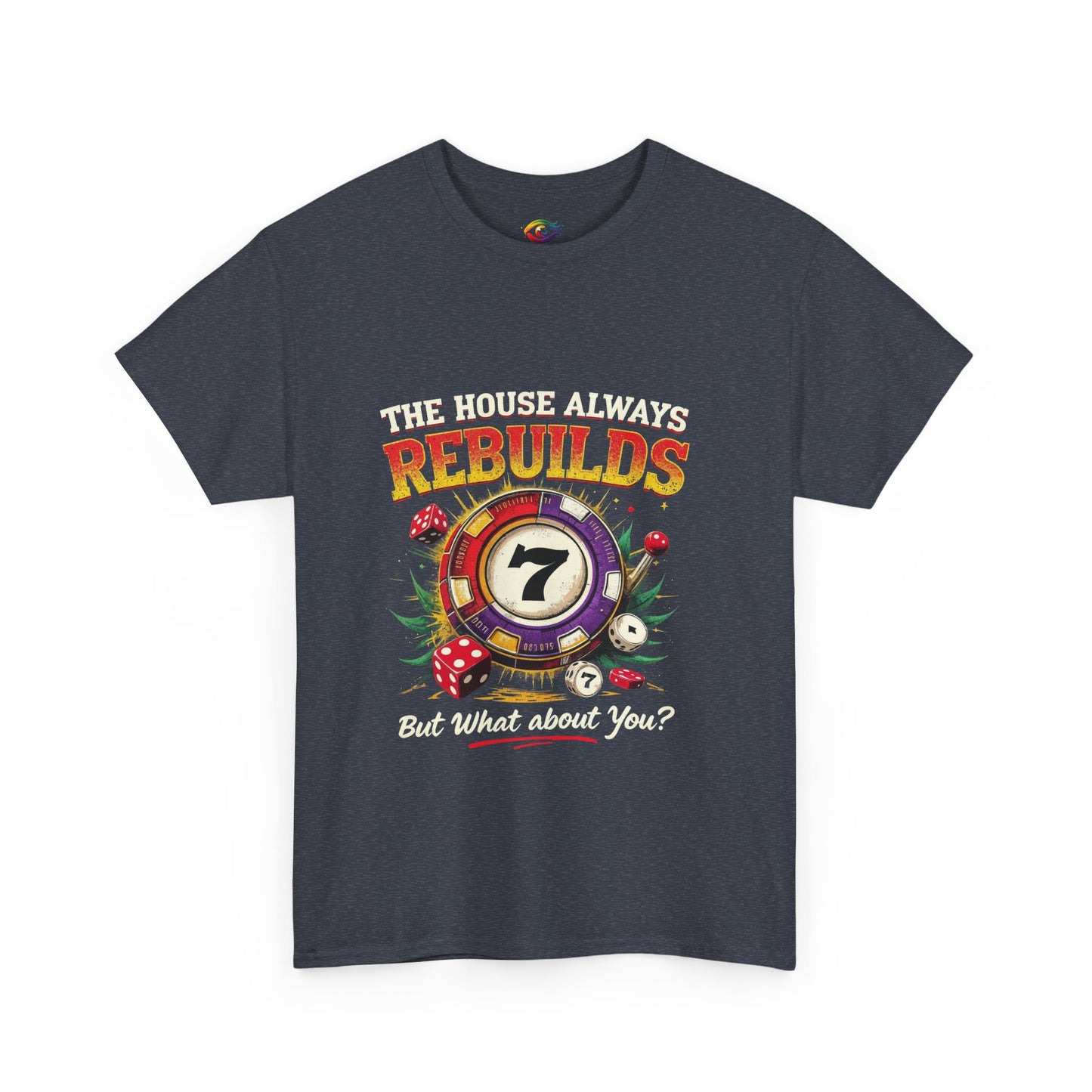 The House Always Rebuilds Unisex Tee Casual Graphic Shirt, Resilience