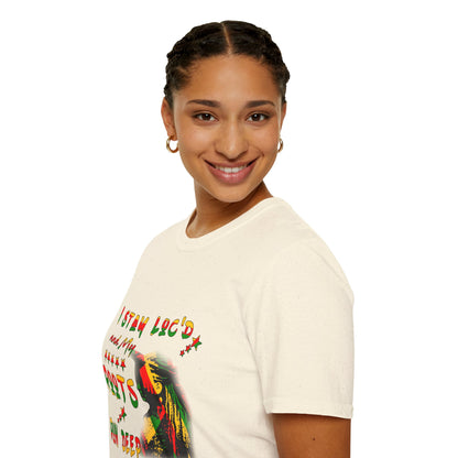 Roots Run Deep Rasta Graphic T-Shirt — "I Stay Loud and My Roots Run Deep"