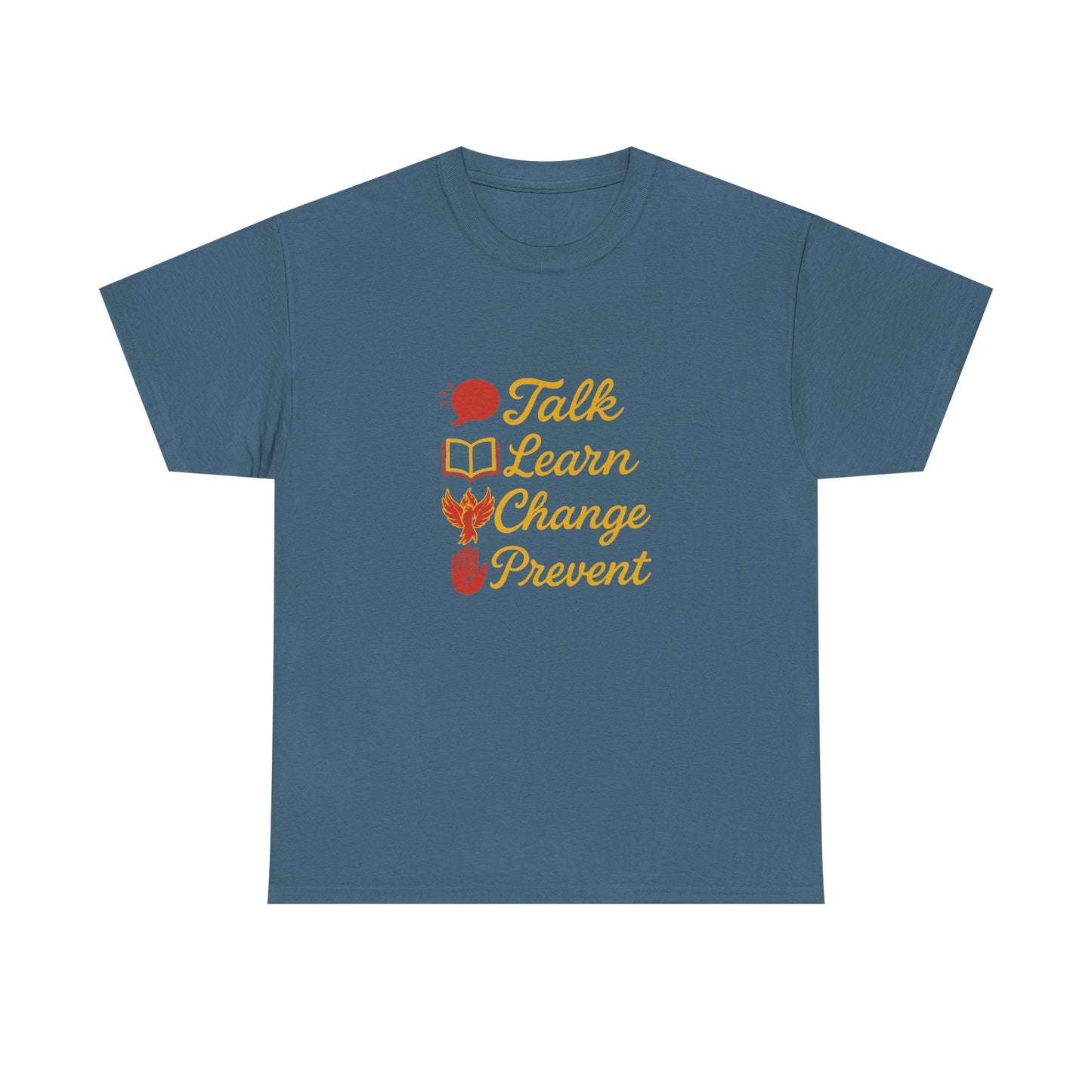 Gambling Addiction recovery Tee  - Talk Learn Change Prevent,