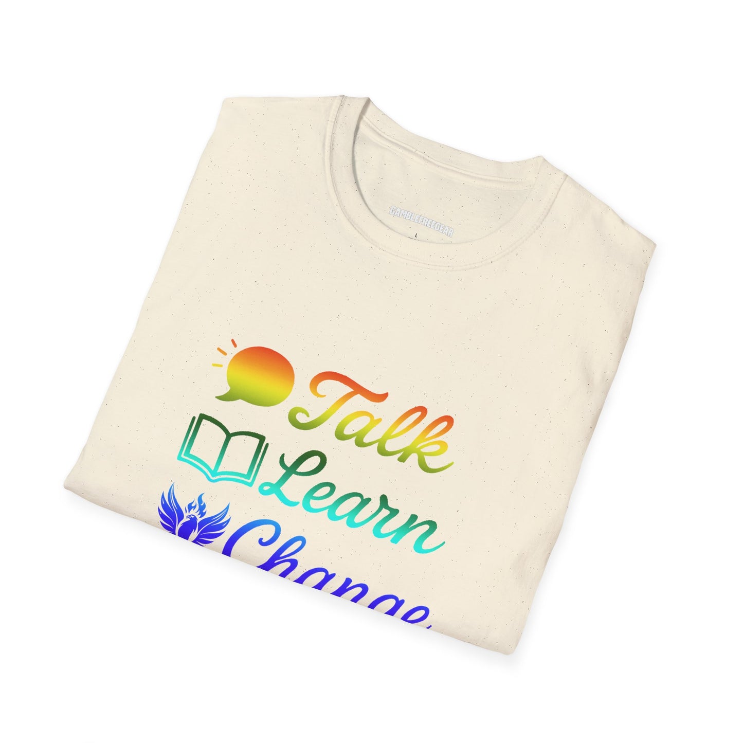 Talk Learn Change Prevent T-Shirt — Recovery Awareness Tee