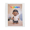 Personalized Rainbow Name Plush Blanket | Custom Doll Photo Velveteen
