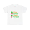 Mental Health Awareness Tee, Talk Learn Change Prevent Shirt, Unisex
