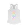 Empowering Women's Racerback Tank - Queen Motivational Tee, Fitness Top