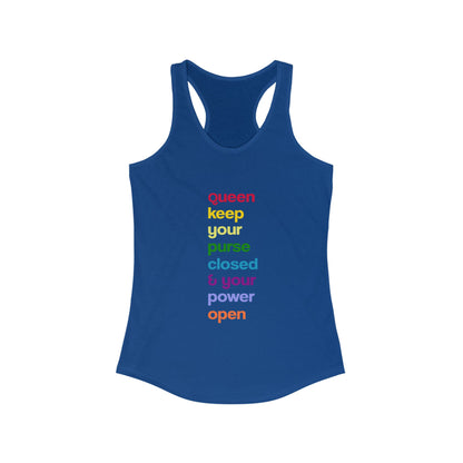 "Gambling Addiction Recovery Gift – Women’s Empowering Racerback Tank | Motivational Sobriety Shirt, Addiction Awareness Apparel"Women's Racerback Tank - Queen Motivational Tee, Fitness Top