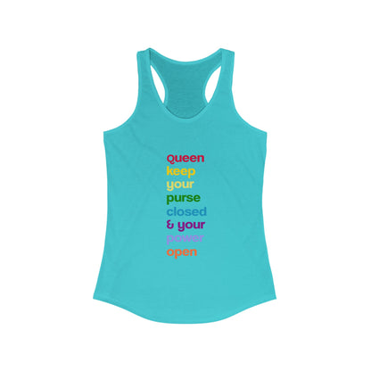 "Gambling Addiction Recovery Gift – Women’s Empowering Racerback Tank | Motivational Sobriety Shirt, Addiction Awareness Apparel"Women's Racerback Tank - Queen Motivational Tee, Fitness Top