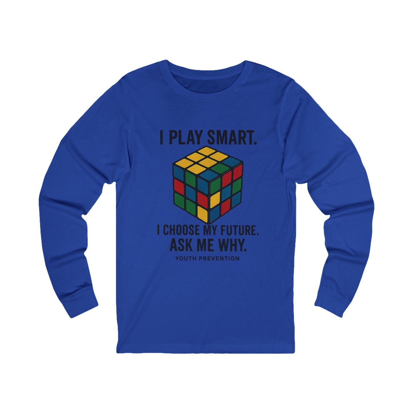 Smart Choices Long Sleeve Tee – Youth Prevention Rubik’s Cube Shirt