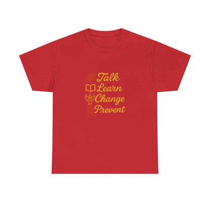 Gambling Addiction recovery Tee  - Talk Learn Change Prevent,